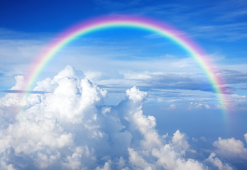 blue sky with clouds