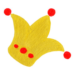 Wall Mural - Gold king queen crown isolated