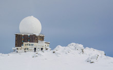 Meteorological Station On The Top Of Vitosha Mountain In Bulgaria.