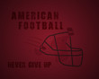 © jeksonjs - Modern unique american football poster with motivation quote -