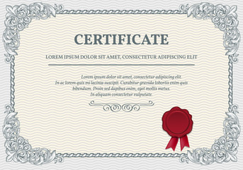 vector certificate template.