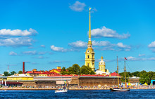 View Of Zayachy Island In Saint Petersburg