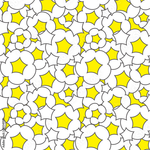 Seamless Pattern Popcorn はじけるポップコーンのパターン Stock ベクター Adobe Stock