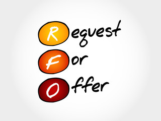 Poster - RFO - Request For Offer, acronym business concept