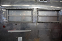 Metal Background, Vintage And Retro Texture Of The Airstream