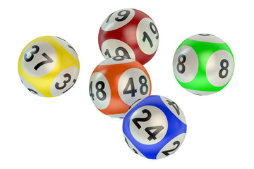 Poster - lottery balls