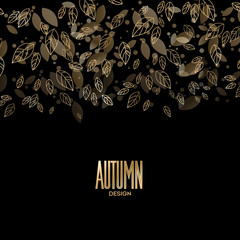 Poster - Gold fall design