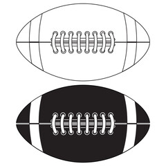 Canvas Print - American football ball