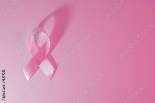 Fotografie, Obraz Breast cancer awareness ribbon pink background