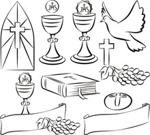 Holy Communion - Vector Symbols