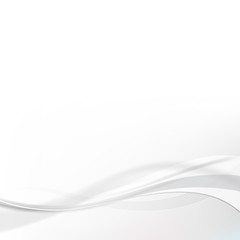 Poster - Smooth grayscale lines abstract background. Vector illustration