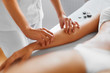 © puhhha - Spa treatment. Body care. Massage of human hand in spa salon.