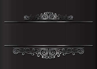 silver floral decoration