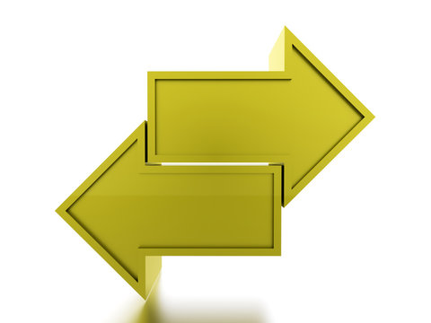 Business arrow icon concept rendered
