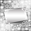 © iluzia - Christmas sheet of paper , snowflakes silver background