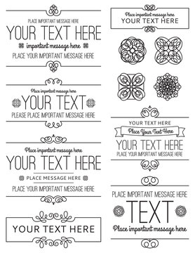 Labels and Design Elements