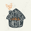 Sweet home lettering