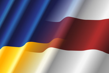 Ukrainian & Belarusian White-red-white flags