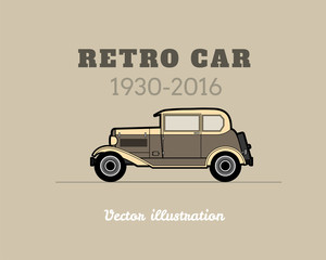 Retro car, vintage collection