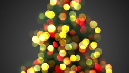 Wall Mural - defocused christmas tree lights seamless loop
