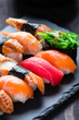 Various kinds of sushi