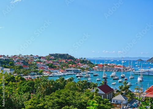 Fotografie, Obraz Caribbean port of Gustavia, St Barth island