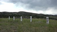 Virginia City Montana Boot Hill Cemetery Hanged Headstones 4K