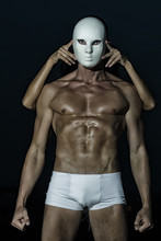 Muscular Man In Mask