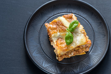 Canvas Print - Lasagna with pesto