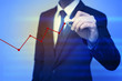 © tonefotografia - Closeup image of businessman drawing  graph,business strategy as