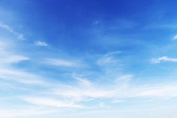 fantastic soft white clouds against blue sky background