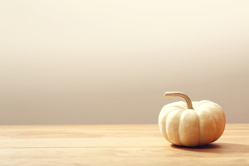 Wall Mural - Small white pumpkin