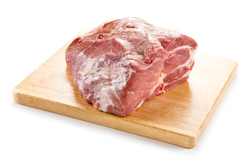 Poster - Raw pork on cutting board