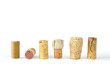 © Thomas Bethge - collection of wine corks, isolated on white background
