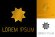 © mmmmn - Vector design golden logo, gold sun design, jewellery style