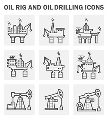 Wall Mural - Oil rig