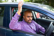 © michael spring - angry driver parking his car
