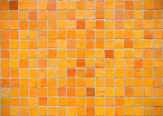 orange mosaic tiles