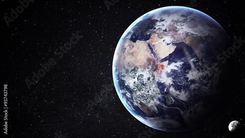 High Resolution Image Of Earth In Space Elements Furnished By Buy