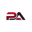 Modern Initial Logo PA