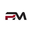 Modern Initiall Logo PM