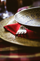 Poster - Restaurant autumn place setting