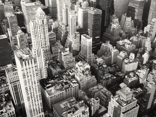 Fototapeta dla dzieci Black and white view of midtown New York City