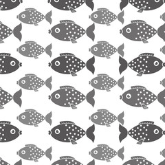 Poster - Fish icon graphic design