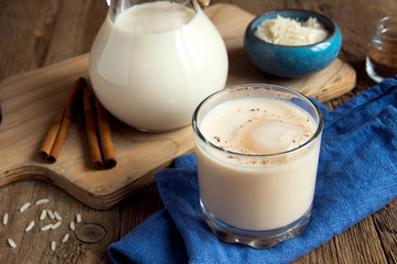 Canvas Print - horchata with cinnamon