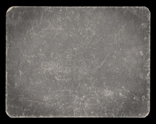 Vintage Banner Or Background Isolated On Black With Clipping Path, Rich Grunge Texture, Antique Paper Mounted Onto Cardboard, Suitable For Photoshop Blending Purposes, Hi Res.
