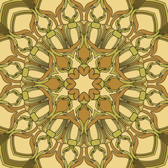 Naklejka na meble colored floral seamless pattern vector