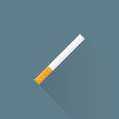 vector flat usual cigarette illustration icon.