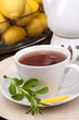 filiżanka herbaty z cytryną