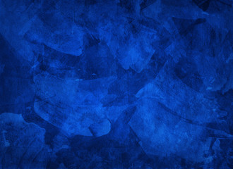 Artistic hand painted multi layered dark blue background